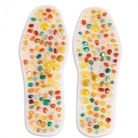 Natural Agate Gel Insoles Foot Massage Shoe Inserts Pad Natural Agate Gel Insoles Foot Massage Shoe Inserts Pad