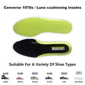 Replacement CONVERSE WITH LUNARLON Insoles for JACK PURCELL CHUCK TAYLOR ALL STAR ONE STAR IGS-1273 Replacement CONVERSE WITH LUNARLON Insoles for JACK PURCELL CHUCK TAYLOR ALL STAR ONE STAR IGS-1273